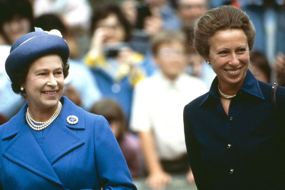 PHOTO: Queen Elizabeth II and Princess Anne at Balmoral, Scotland, Aug. 14, 1983. 