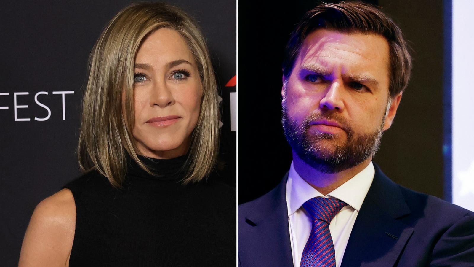 PHOTO: Jennifer Anniston and JD Vance