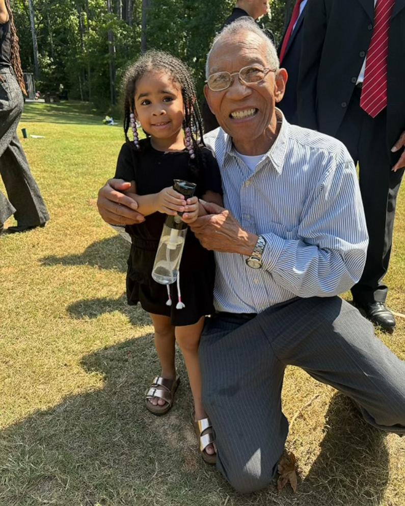 PHOTO: Three-year-old Naomi is pictured with her great-uncle Lenny, whom she calls “another papa.”