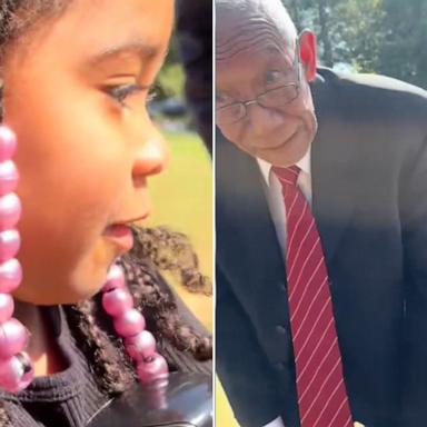 PHOTO: Jovan Gordon recorded the moment her daughter Naomi, 3, met her great-uncle Lenny for the first time. The video clip has since gone viral on TikTok.