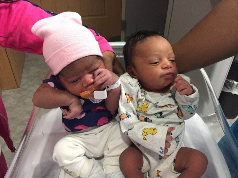 PHOTO: The children of sisters Charell Anthony and Cierra Anthony were both born on Feb. 12.