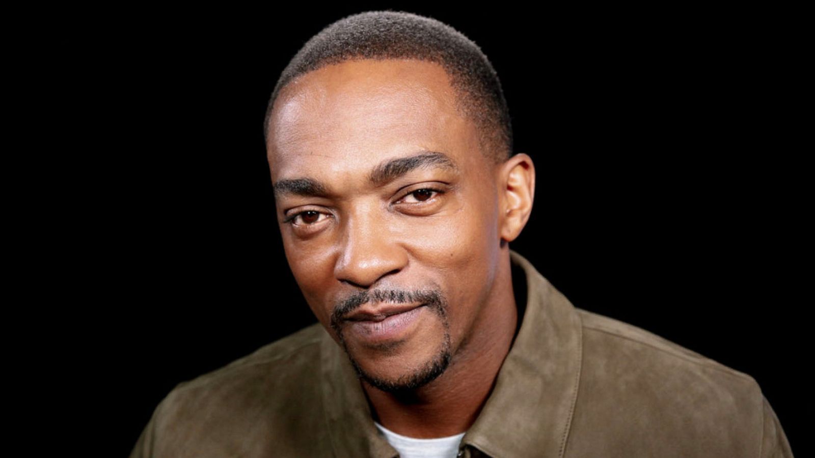 PHOTO: Anthony Mackie appears on ABC's "Popcorn with Peter Travis," in New York, March 4, 2020.