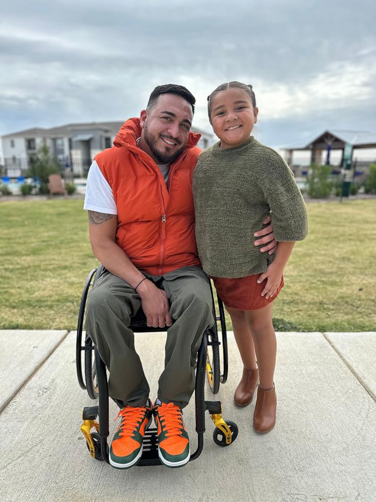 PHOTO: Anthony Sanchez told “GMA” he wanted to share his fatherhood journey as a wheelchair user to “show others what’s possible out there.”