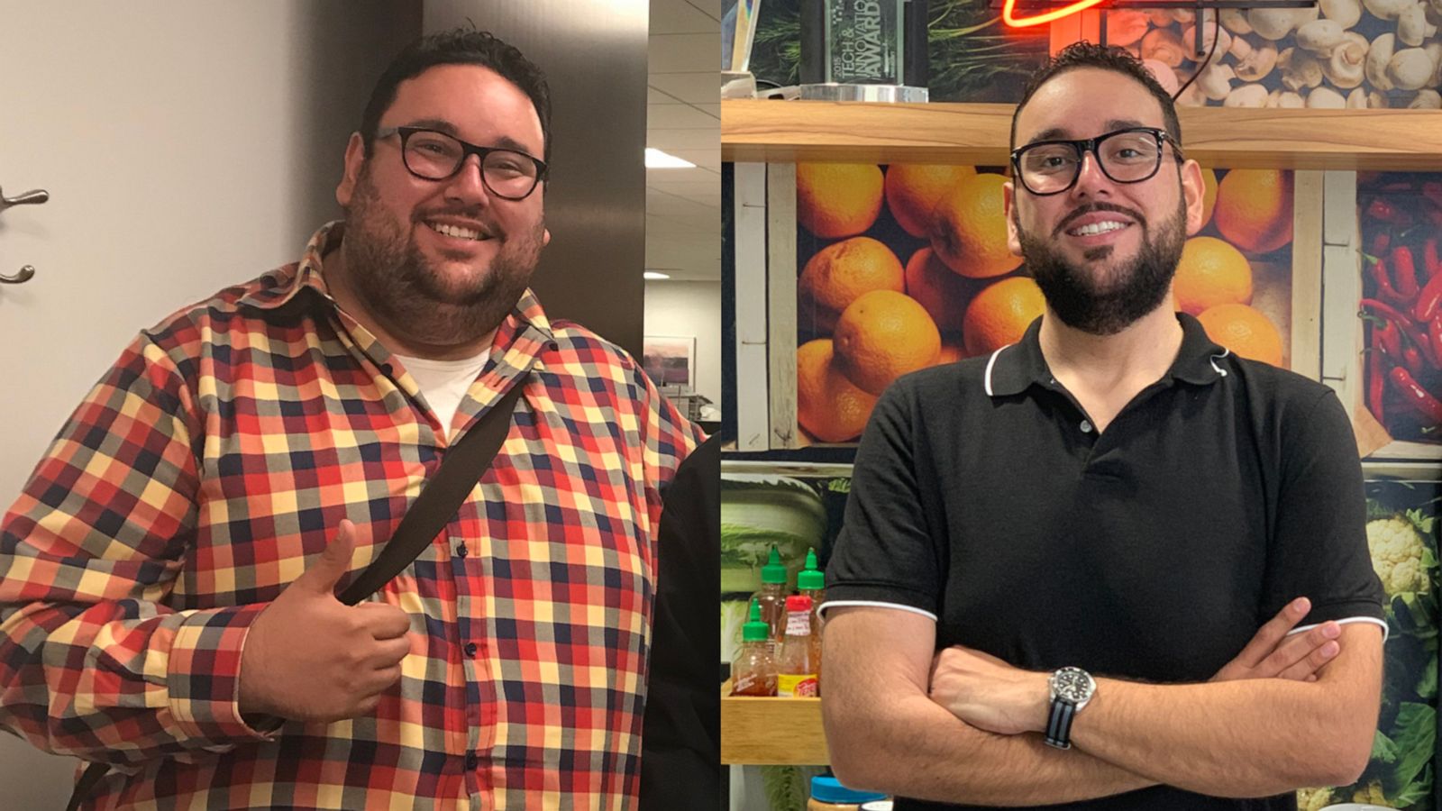 PHOTO: Antonio Martinez, of Chicago, is pictured before, left, and after his weight loss.