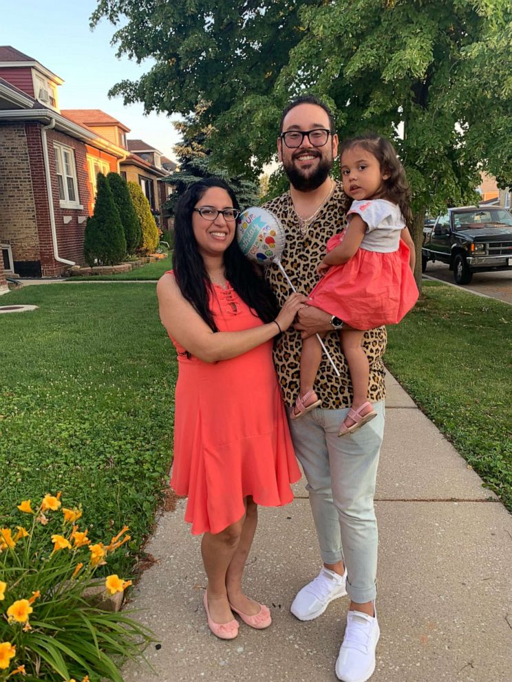 PHOTO: Antonio Martinez is pictured with his wife and daughter after his weight loss.