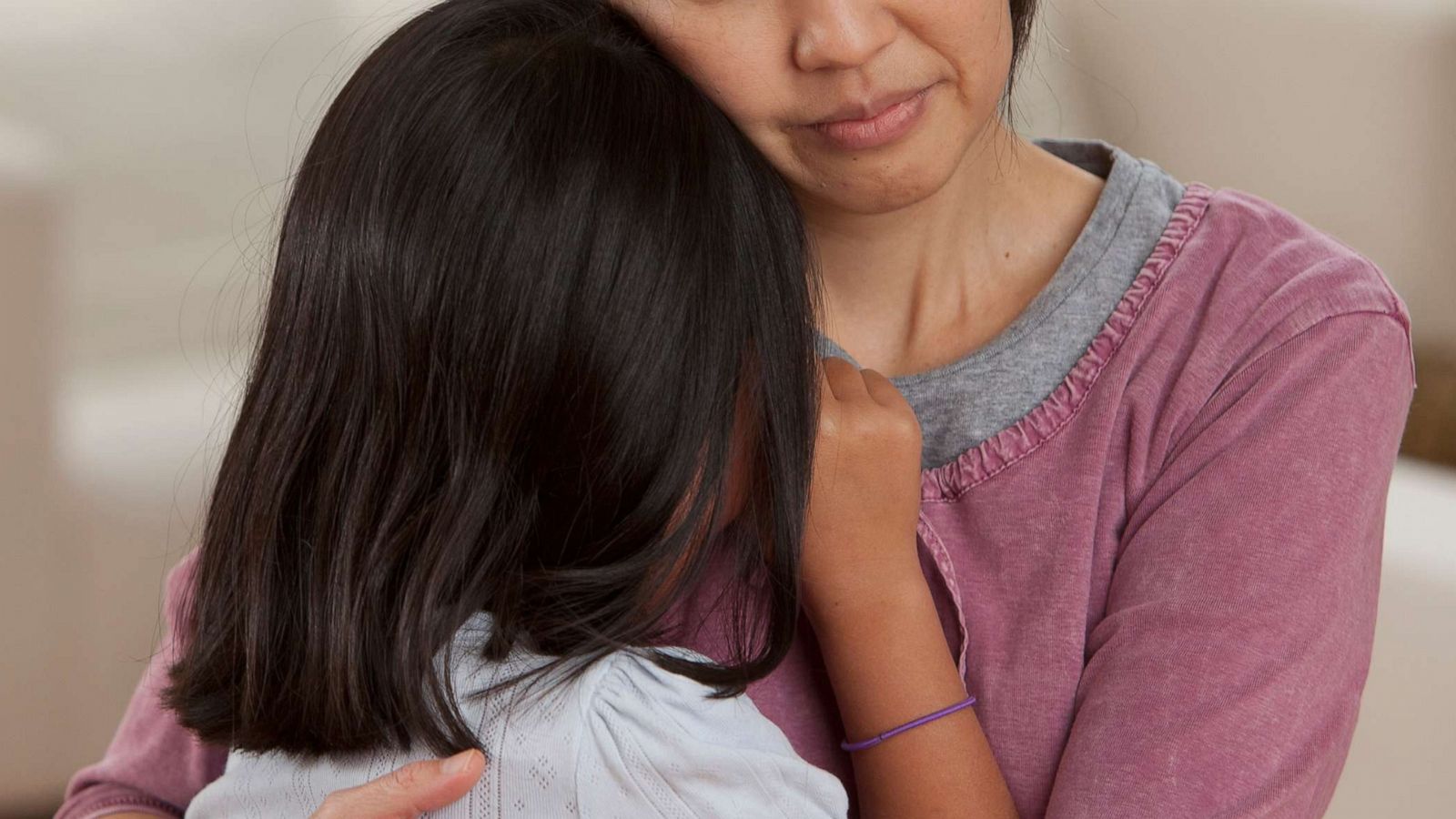 PHOTO: An undated stock photo depicts a mother holding her daughter.