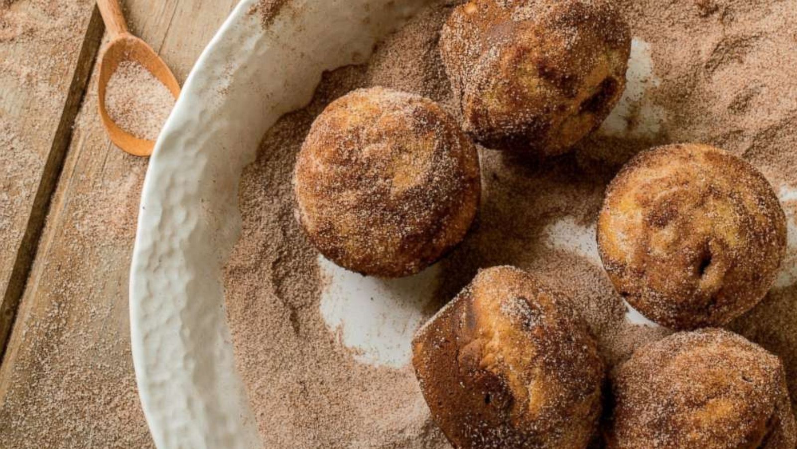 PHOTO: Apple cider donut muffins made by cookbook author and food editor Amy Traverso.