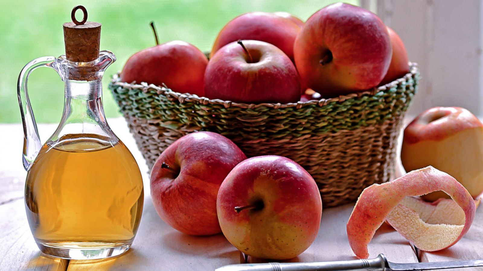 PHOTO: Bottle of organic apple vinegar