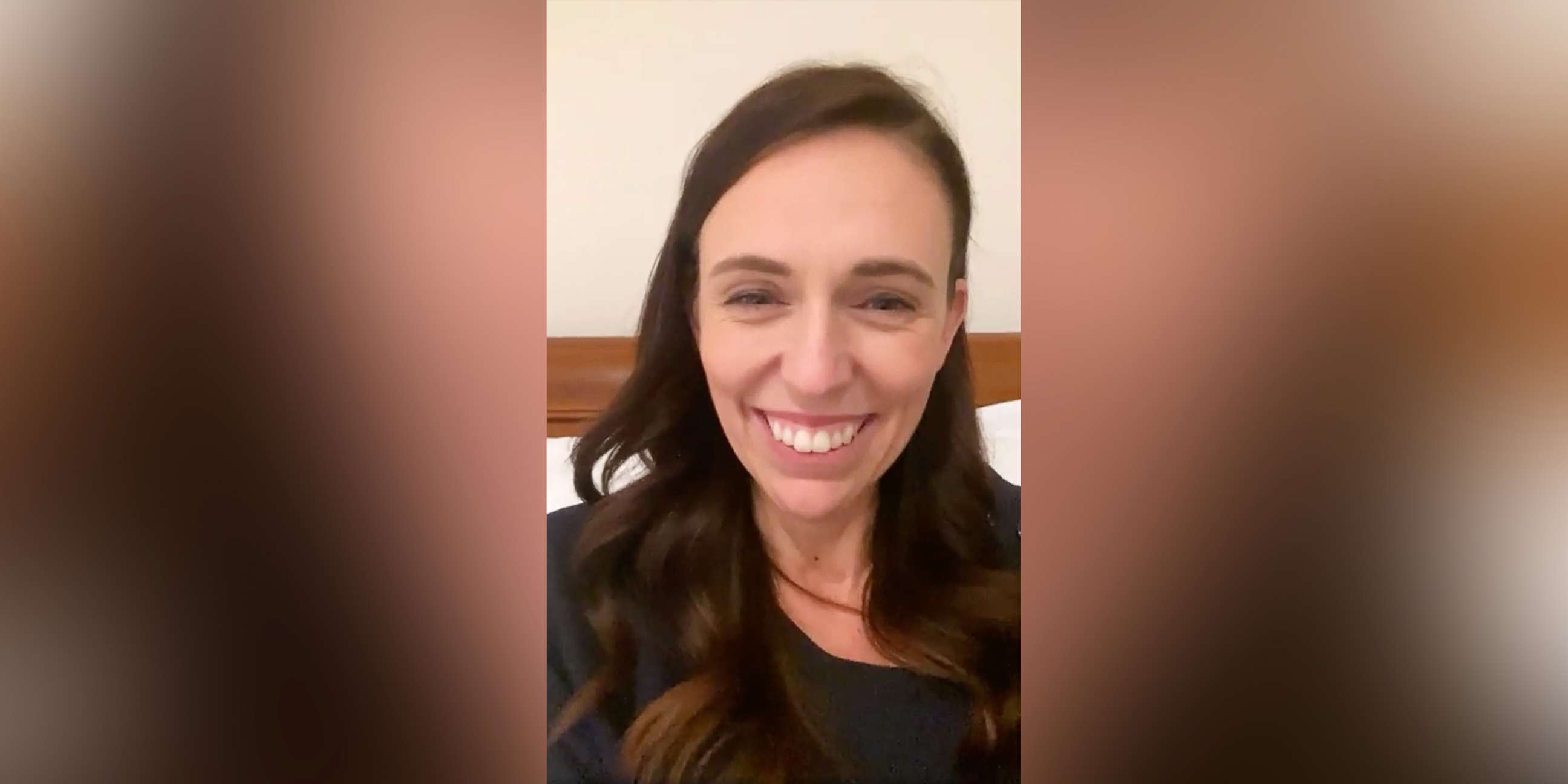 PHOTO: New Zealand's Prime Minister Jacinda Ardern was interrupted as she addressed the nation during a Facebook livestream by her 3-year-old daughter who was supposed to be in bed, Nov. 8, 2021.