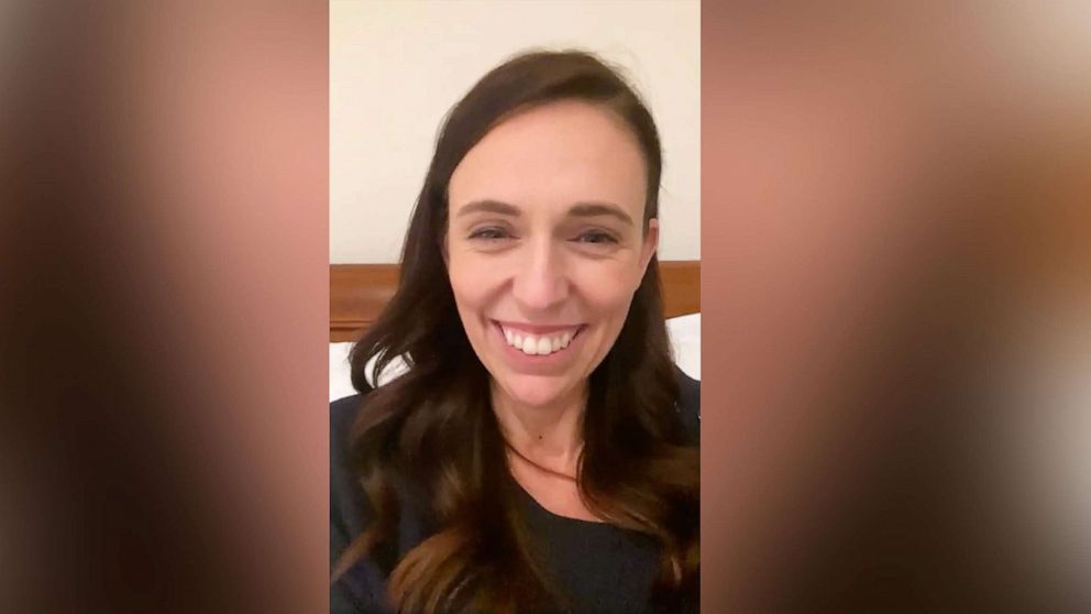 PHOTO: New Zealand's Prime Minister Jacinda Ardern was interrupted as she addressed the nation during a Facebook livestream by her 3-year-old daughter who was supposed to be in bed, Nov. 8, 2021.