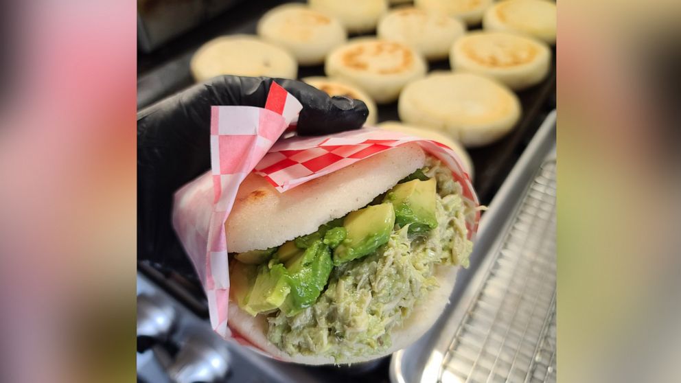 PHOTO: Make chef Victor Aguilera's delicious at-home chicken avocado arepa recipe.