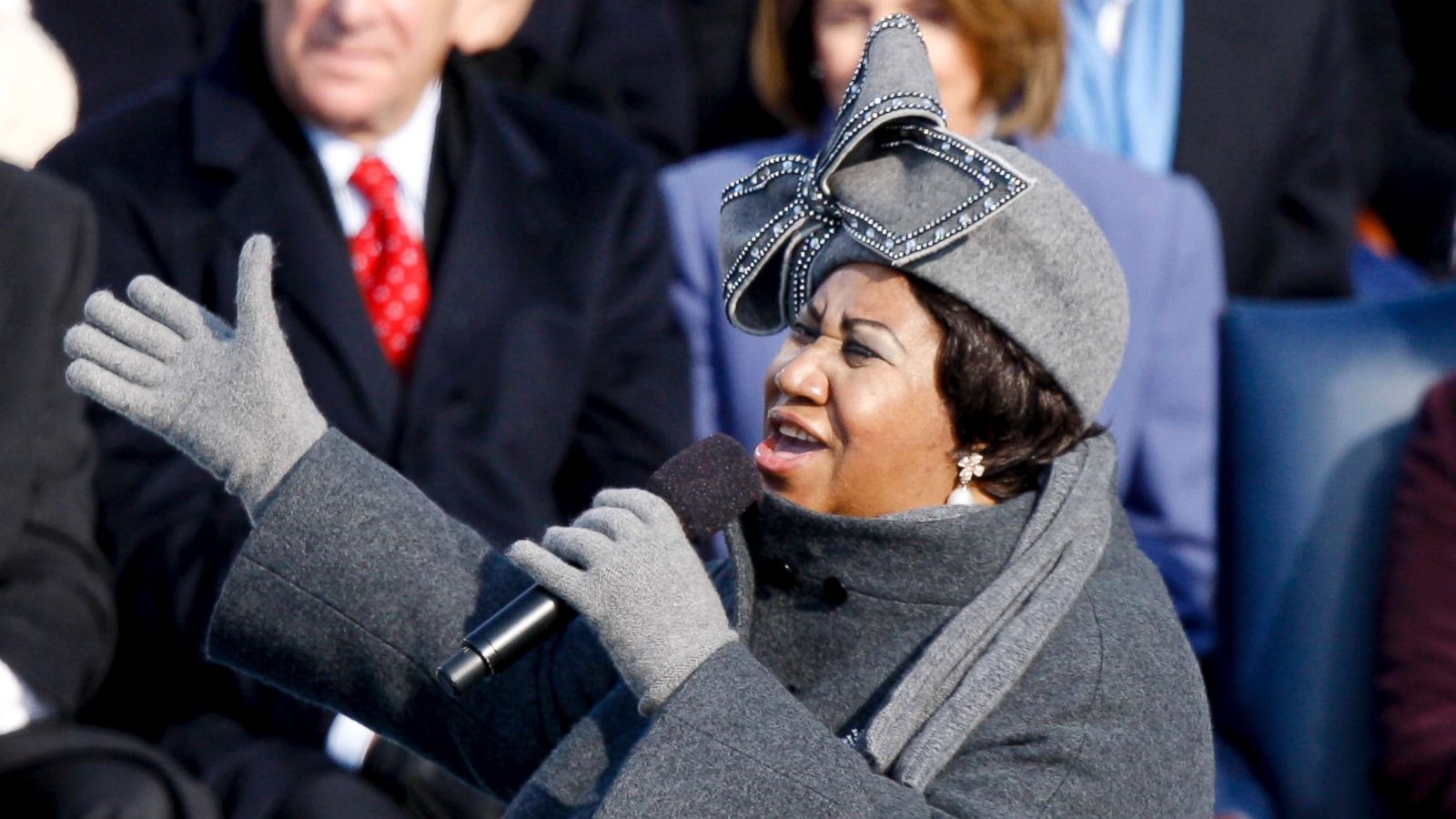 PHOTO: Aretha Franklin performs during the inauguration ceremony for President Barack Obama at the U.S. Capitol in Washington, D.C.,Jan. 20, 2009.