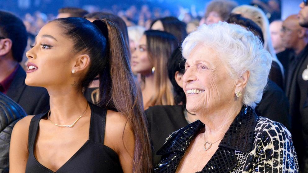 PHOTO: Ariana Grande and Marjorie 'Nonna' Grande attend the 2016 American Music Awards at Microsoft Theater, Nov. 20, 2016, in Los Angeles.