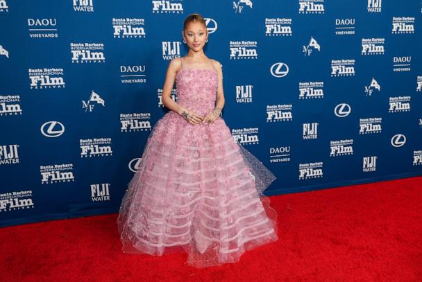 Ariana Grande is pretty in pink for 2025 Santa Barbara International Film  Festival - Good Morning America