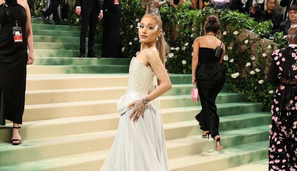 PHOTO: Ariana Grande attends The 2024 Met Gala Celebrating "Sleeping Beauties: Reawakening Fashion" at The Metropolitan Museum of Art, May 6, 2024, in New York.