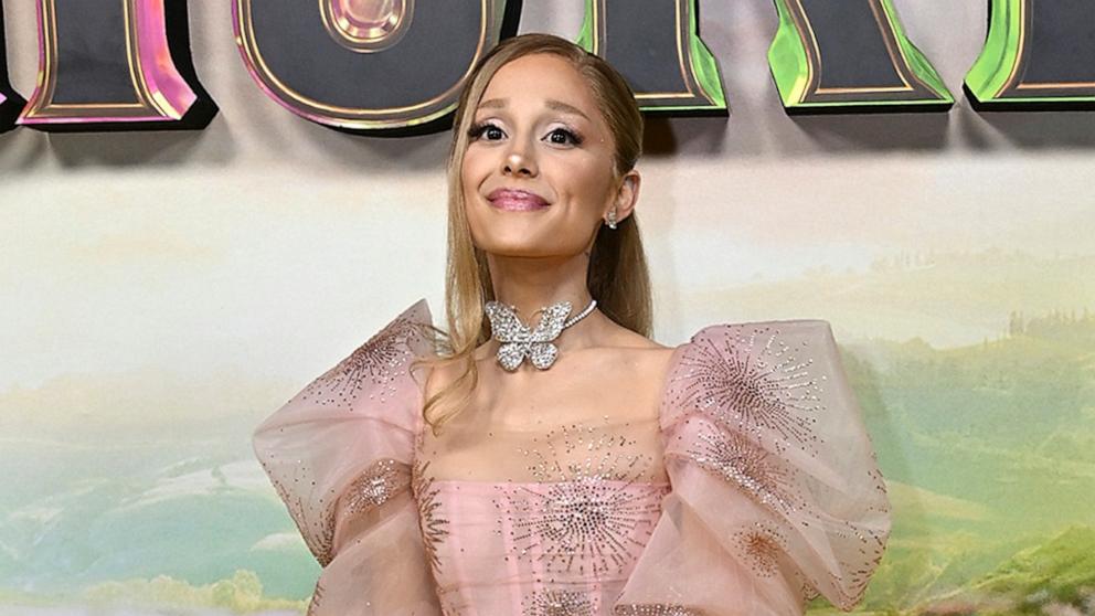 PHOTO: Ariana Grande attends the "Journey Through Oz" Tour to celebrate the Australian premiere of "Wicked" at State Theatre, Nov. 3, 2024, in Sydney.