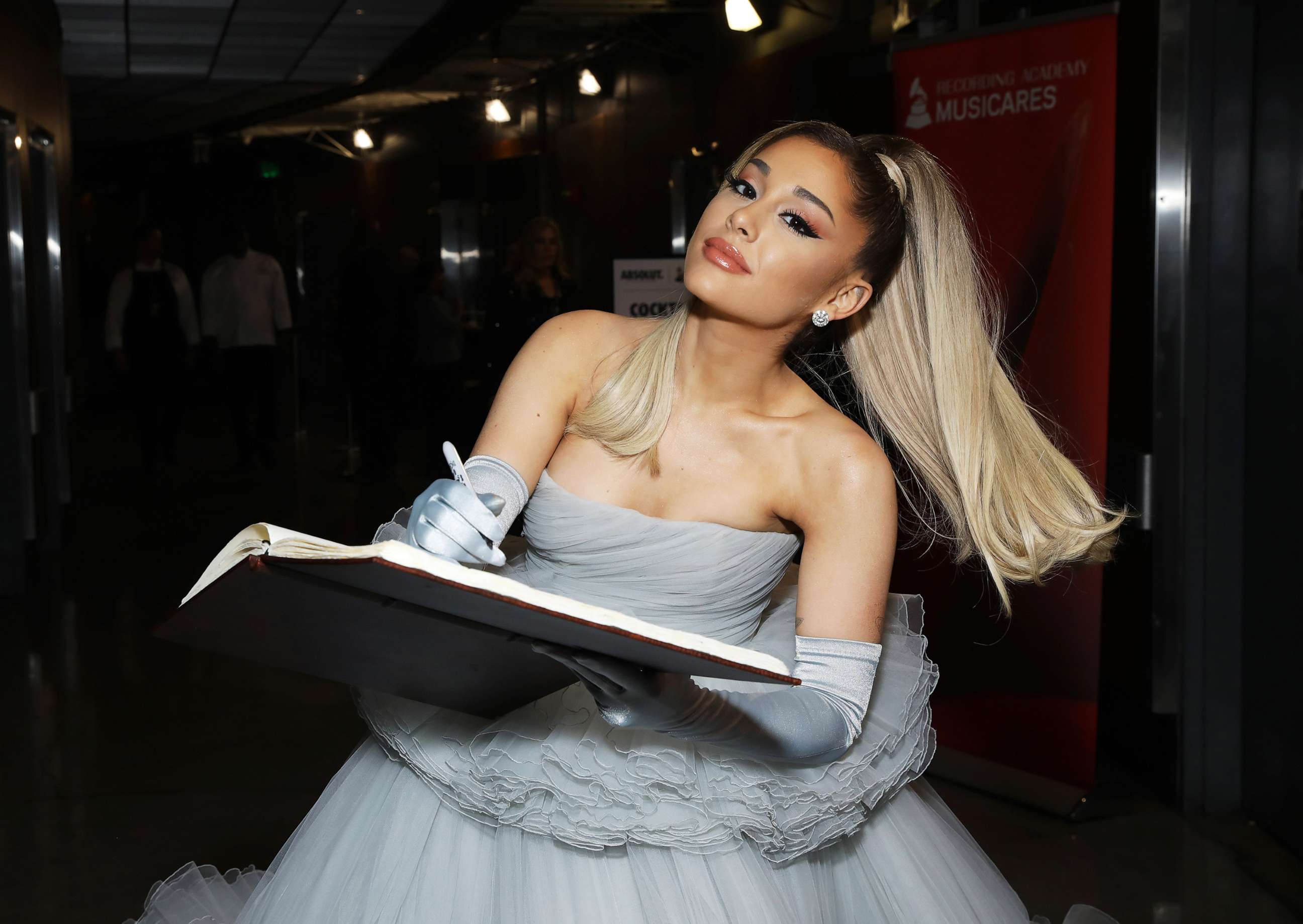 PHOTO: Ariana Grande is seen at the GRAMMY Charities Signings during the 62nd Annual GRAMMY Awards at STAPLES Center, Jan. 26, 2020, in Los Angeles.