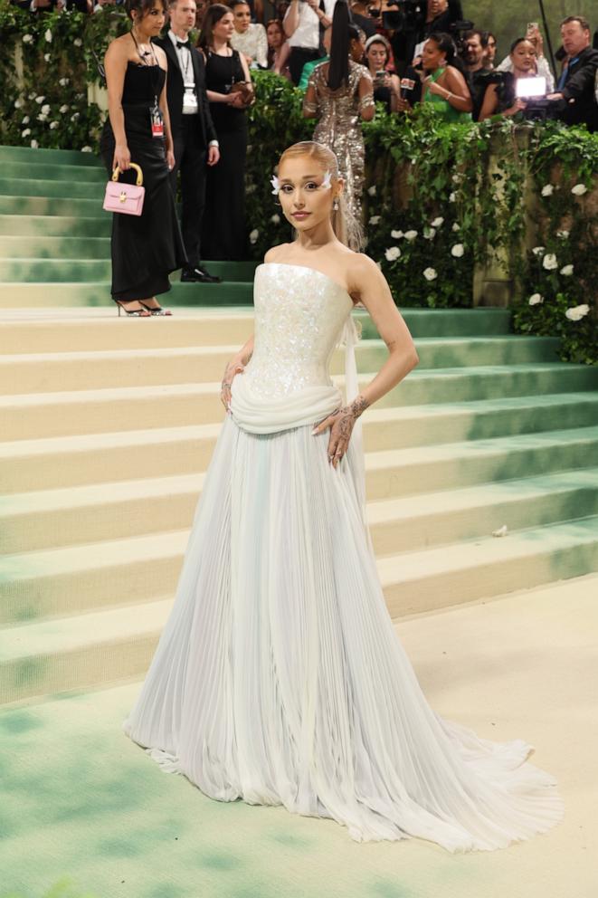 PHOTO: Ariana Grande attends The 2024 Met Gala Celebrating "Sleeping Beauties: Reawakening Fashion" at The Metropolitan Museum of Art on May 6, 2024 in New York.