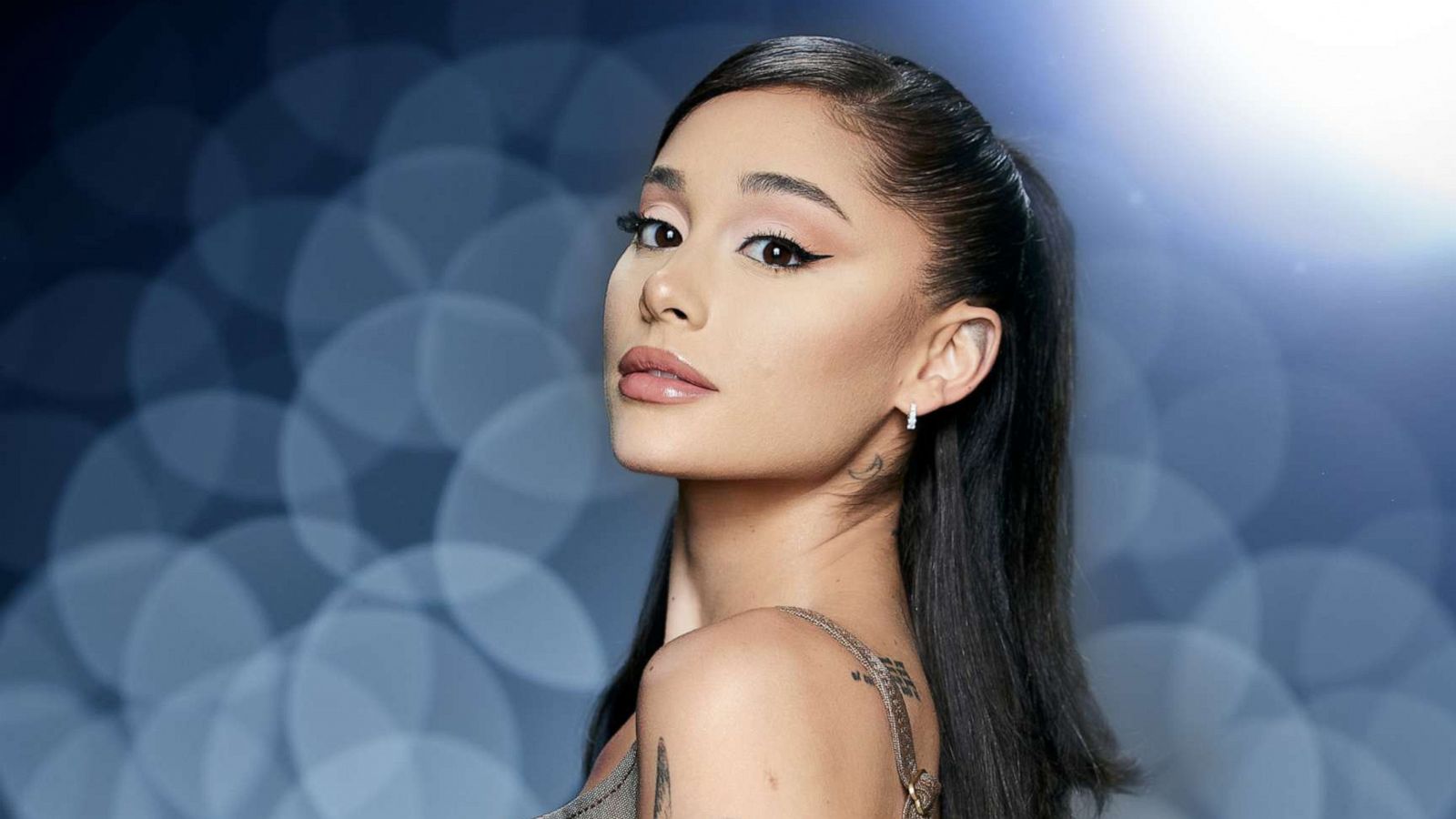 PHOTO: In this June 17, 2021, file photo, Ariana Grande is shown in a promotional photo for Season 21 of "The Voice."