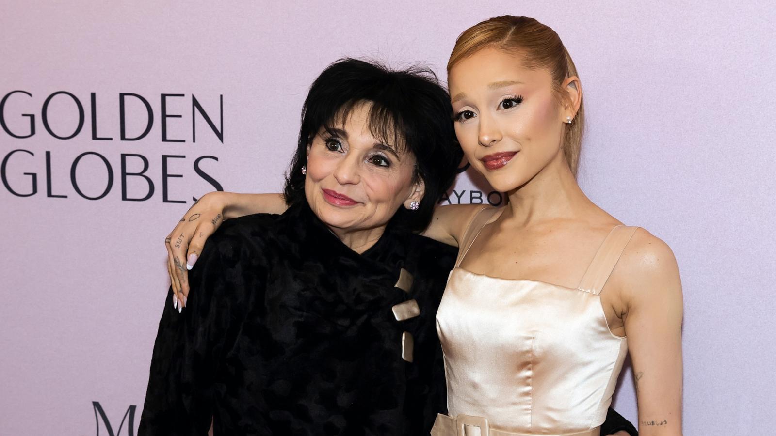 PHOTO: Joan Grande and Ariana Grande attend the Golden Globes First-Time Nominee Celebration, Dec. 17, 2024, in Beverly Hills.