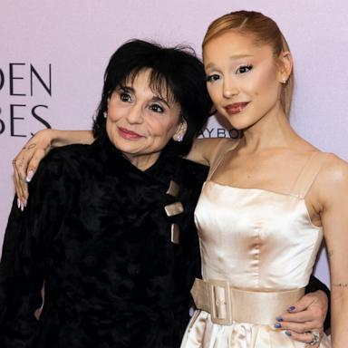 PHOTO: Joan Grande and Ariana Grande attend the Golden Globes First-Time Nominee Celebration, Dec. 17, 2024, in Beverly Hills.