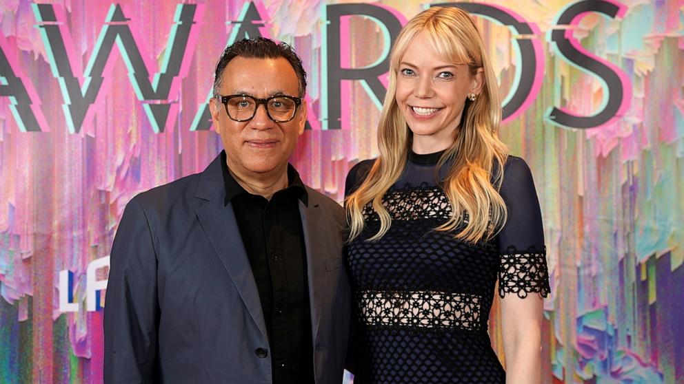 PHOTO: Fred Armisen and Riki Lindhome at Portland Art Museum on June 22, 2023 in Portland.