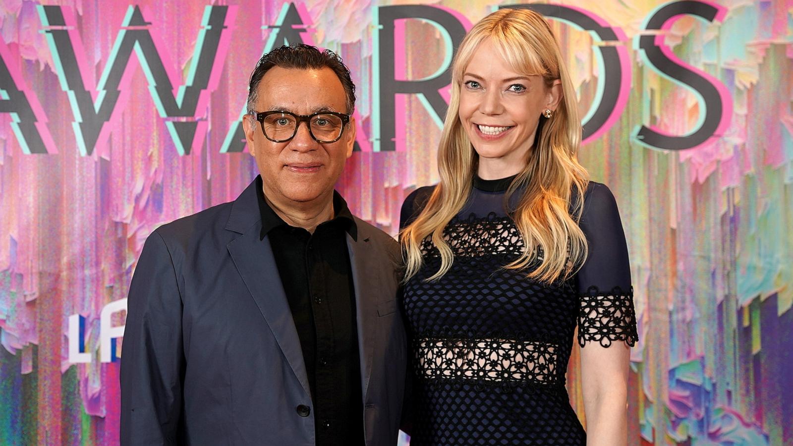 PHOTO: Fred Armisen and Riki Lindhome at Portland Art Museum on June 22, 2023 in Portland.