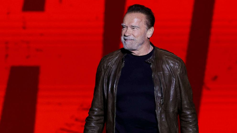 VIDEO: Arnold Schwarzenegger fills giant pothole in his Los Angeles neighborhood