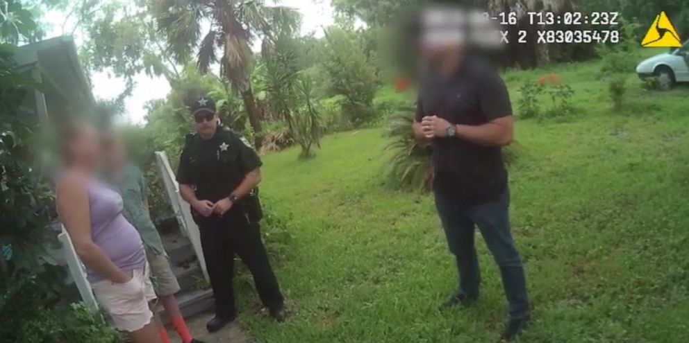 PHOTO: Members arrest high school student outside his home in Volusia County, Florida on August 16, 2019.