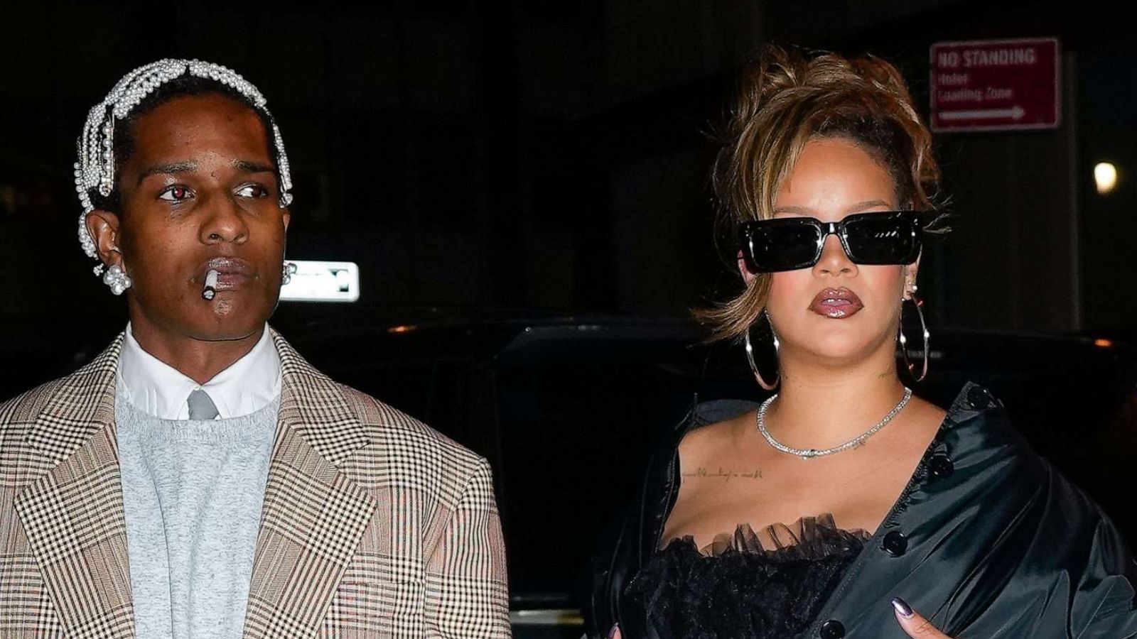 Rihanna steps out with A$AP Rocky on his birthday in New York City - Good  Morning America