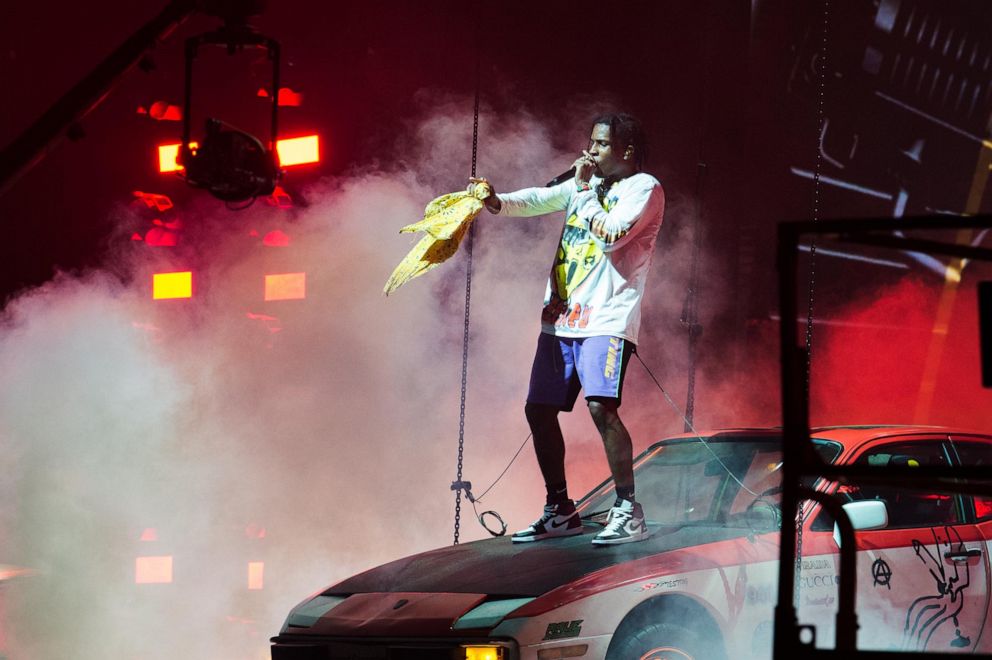 PHOTO: A$AP Rocky performs at Le Zenith on June 27, 2019, in Paris, France. 