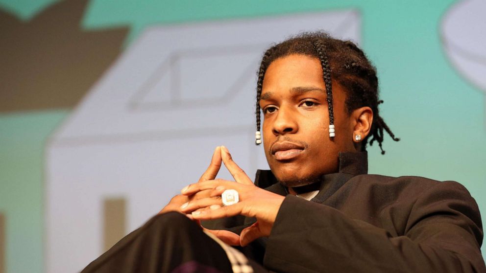 PHOTO: In this file photo, ASAP Rocky speaks onstage at Featured Session: Using Design "Differently" to Make a Difference during the 2019 SXSW Conference and Festivals on March 11, 2019, in Austin, Texas.