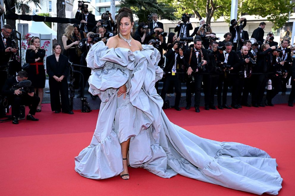 PHOTO: Ashley Graham attends the "Club Zero" red carpet during the 76th annual Cannes Film Festival at Palais des Festivals on May 22, 2023 in Cannes, France.