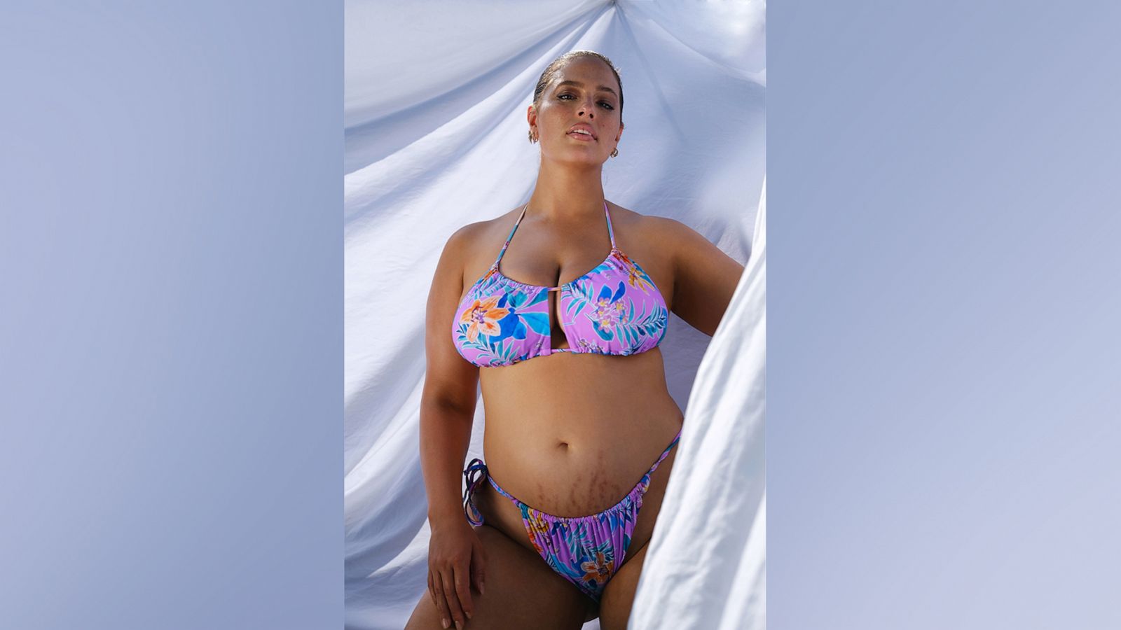 Ashley Graham embraces stretch marks in 'Swimsuits For All' campaign shoot  - ABC News