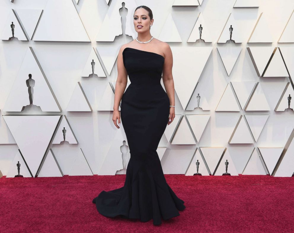 PHOTO: Ashley Graham arrives at the Oscars, Feb. 24, 2019, at the Dolby Theatre in Los Angeles.