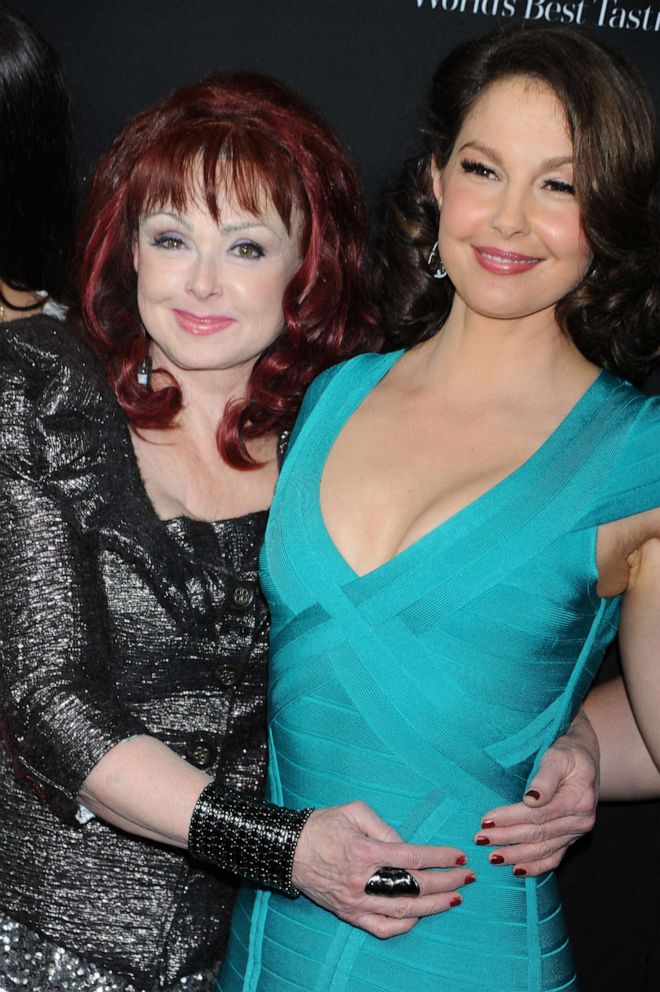 PHOTO: (L-R) Actresses Ashley Judd and Naomi Judd arrive at the premiere of Olympus Has Fallen held at the ArcLight Cinemas Cinerama Dome in Hollywood, Calif. in 2013.