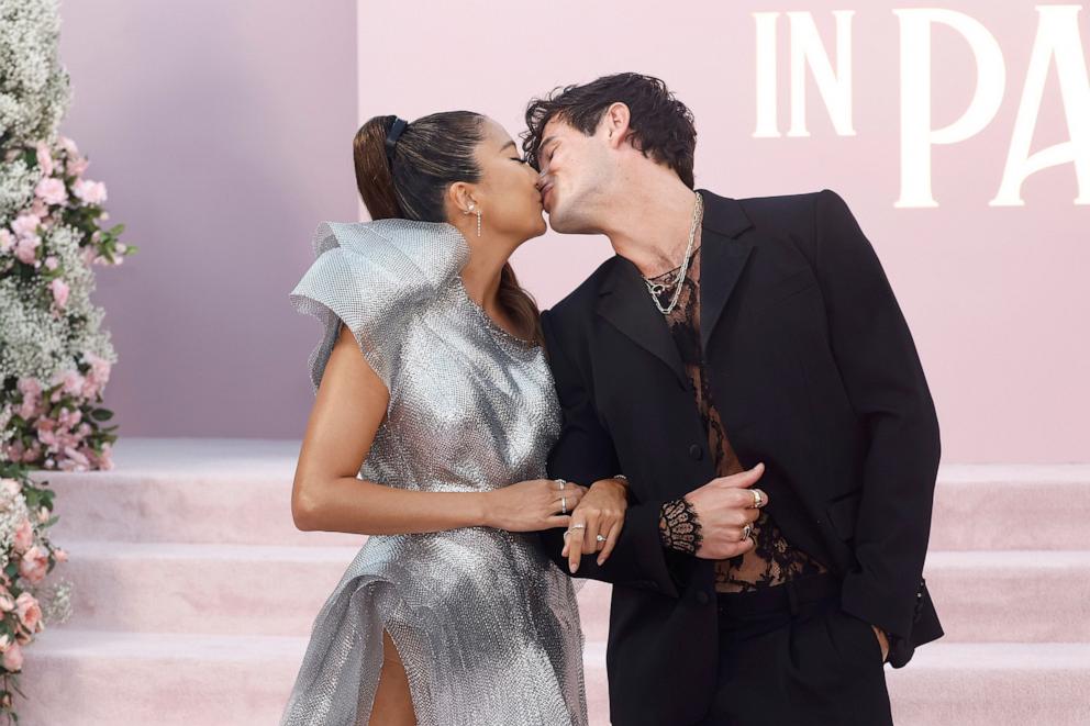 PHOTO: Paul Forman and Ashley Park attend the Premiere of Netflix's 'Emily in Paris' at The Egyptian Theatre Hollywood, Aug. 14, 2024, in Los Angeles.