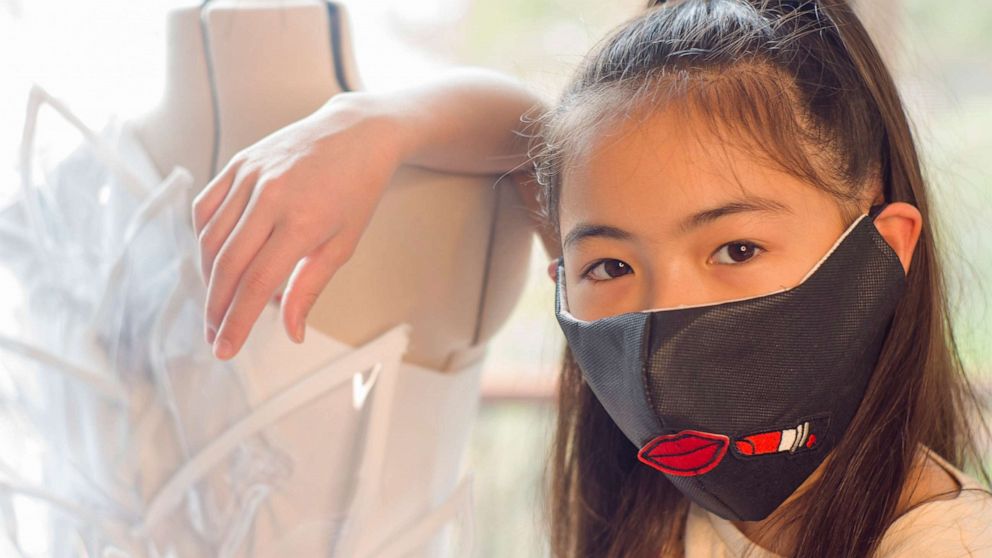 12-year-old fashion designer makes masks for health care workers on the front lines of COVID-19 ...