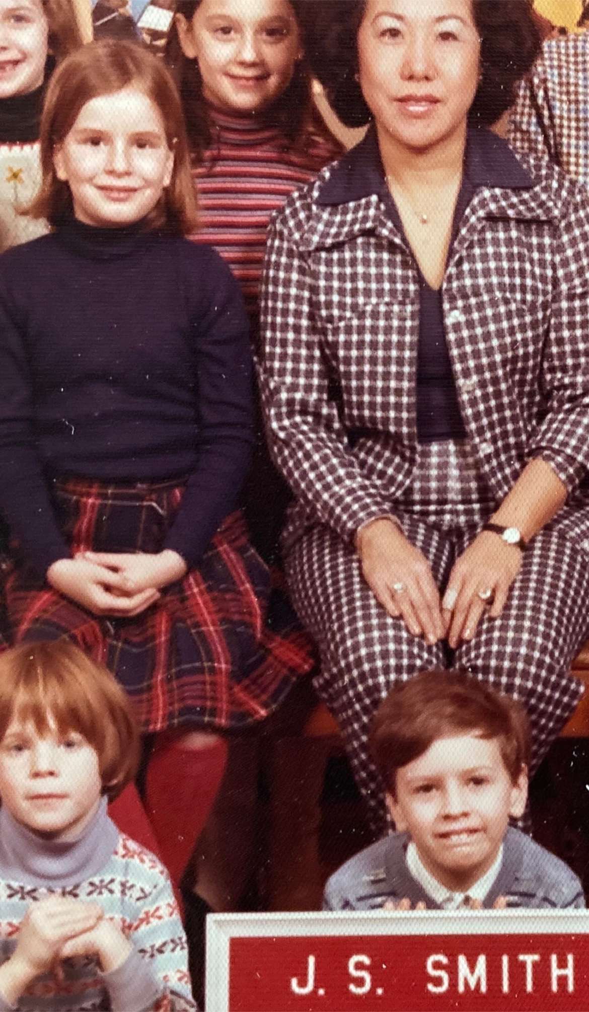 PHOTO: Dr. Jen Ashton pictured in third grade with her teacher.