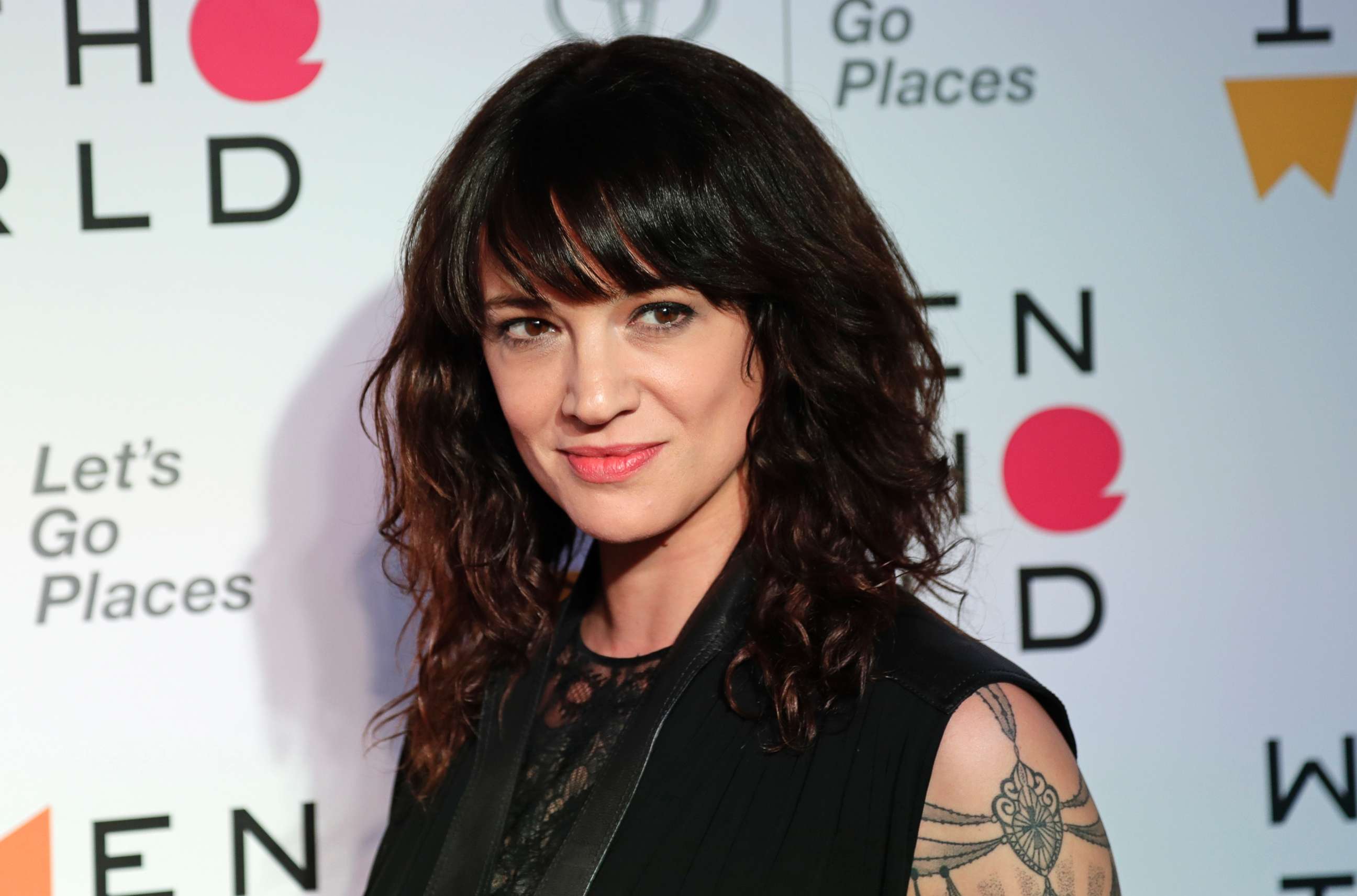 PHOTO: Asia Argento attends the 2018 Women In The World Summit in New York City, April 12, 2018.