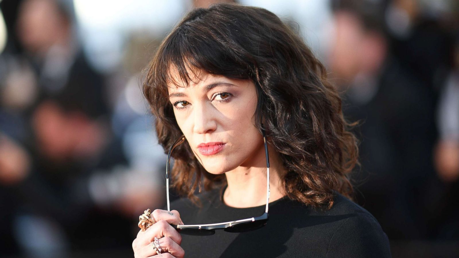 PHOTO: Asia Argento poses as she arrives for the closing ceremony and the screening of the film "The Man Who Killed Don Quixote" at the 71st edition of the Cannes Film Festival in Cannes, southern France, May 19, 2018.