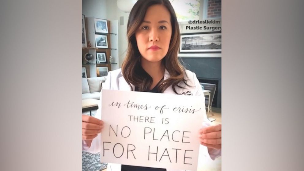 PHOTO: A group of 16 Asian-American doctors working on the front lines of coronavirus are addressing hate and racist remarks they've heard during the pandemic in an Instagram video.