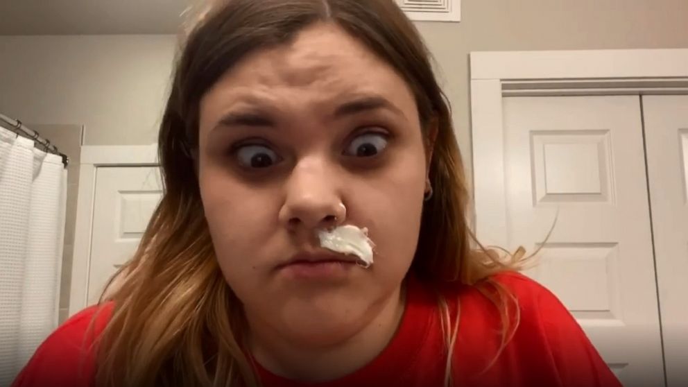 VIDEO: Waxing her upper lip at home has been added to this woman's list of accomplishments 