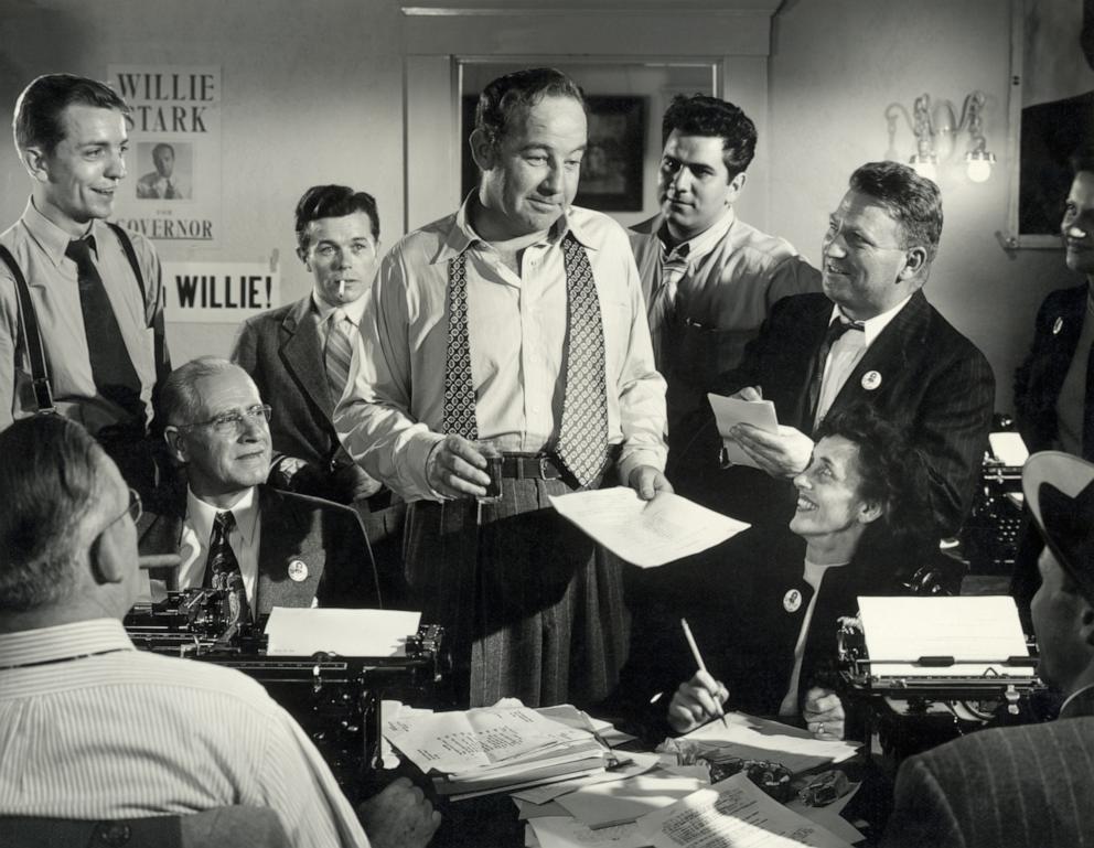 PHOTO: Broderick Crawford, center, appears in a scene from the 1949 film "All the King's Men."