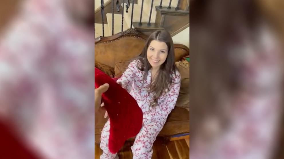 PHOTO: Aubree and Josh Jones shared a TikTok video about Aubree Jones’ empty Christmas stocking from 2021. The 30-second clip has since gone viral.