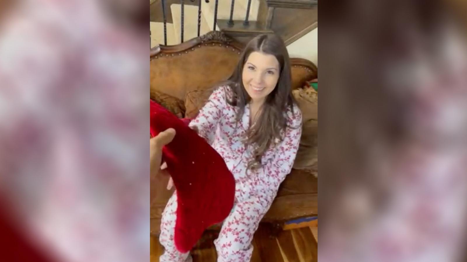 PHOTO: Aubree and Josh Jones shared a TikTok video about Aubree Jones’ empty Christmas stocking from 2021. The 30-second clip has since gone viral.