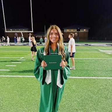 PHOTO: Aubrey Barnett, 17, graduated from Walnut Grove High School in Loganville, Georgia on May 20, after fighting cancer her senior year.