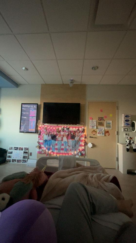 PHOTO: Aubrey’s friends helped her decorate her room at Arthur M. Blank Hospital.
