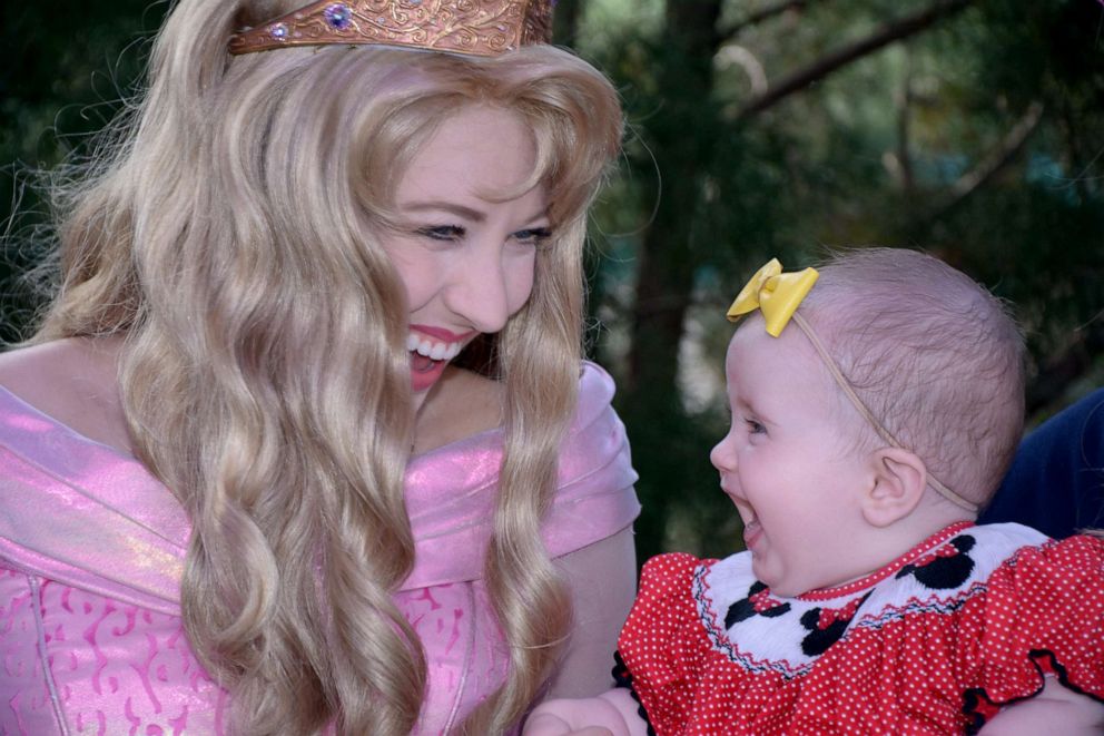 2-year-old named Aurora runs to greet Princess Aurora from 'Sleeping Beauty'  at Disney - Good Morning America