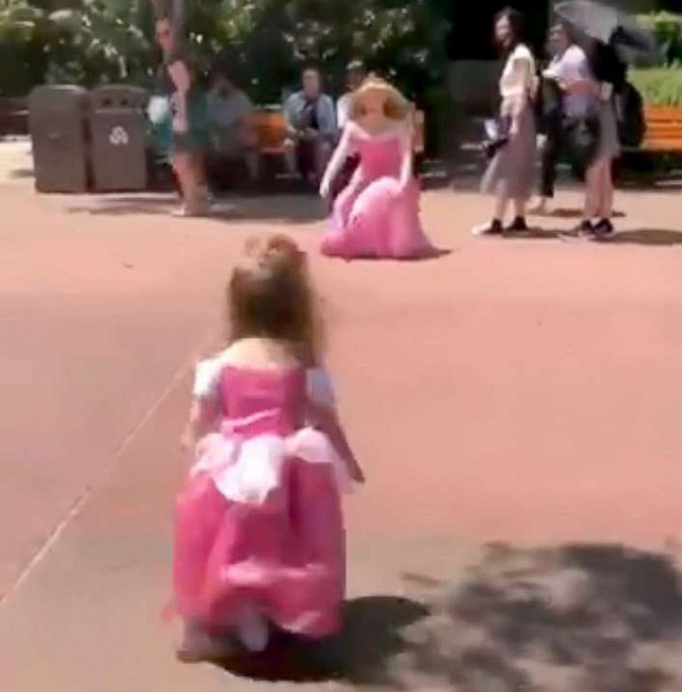PHOTO: Aurora Bamrick, 2, visited Disney World on April 30 with her family, where she greeted Princess Aurora. 